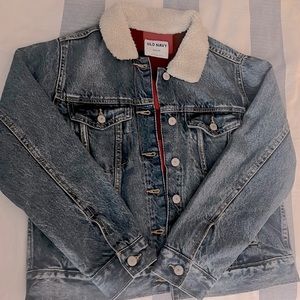 Old Navy Sherpa Denim Jacket